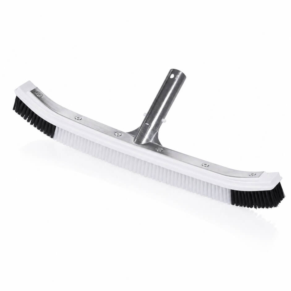 Zwembadborstel met aluminium rug - 45 cm